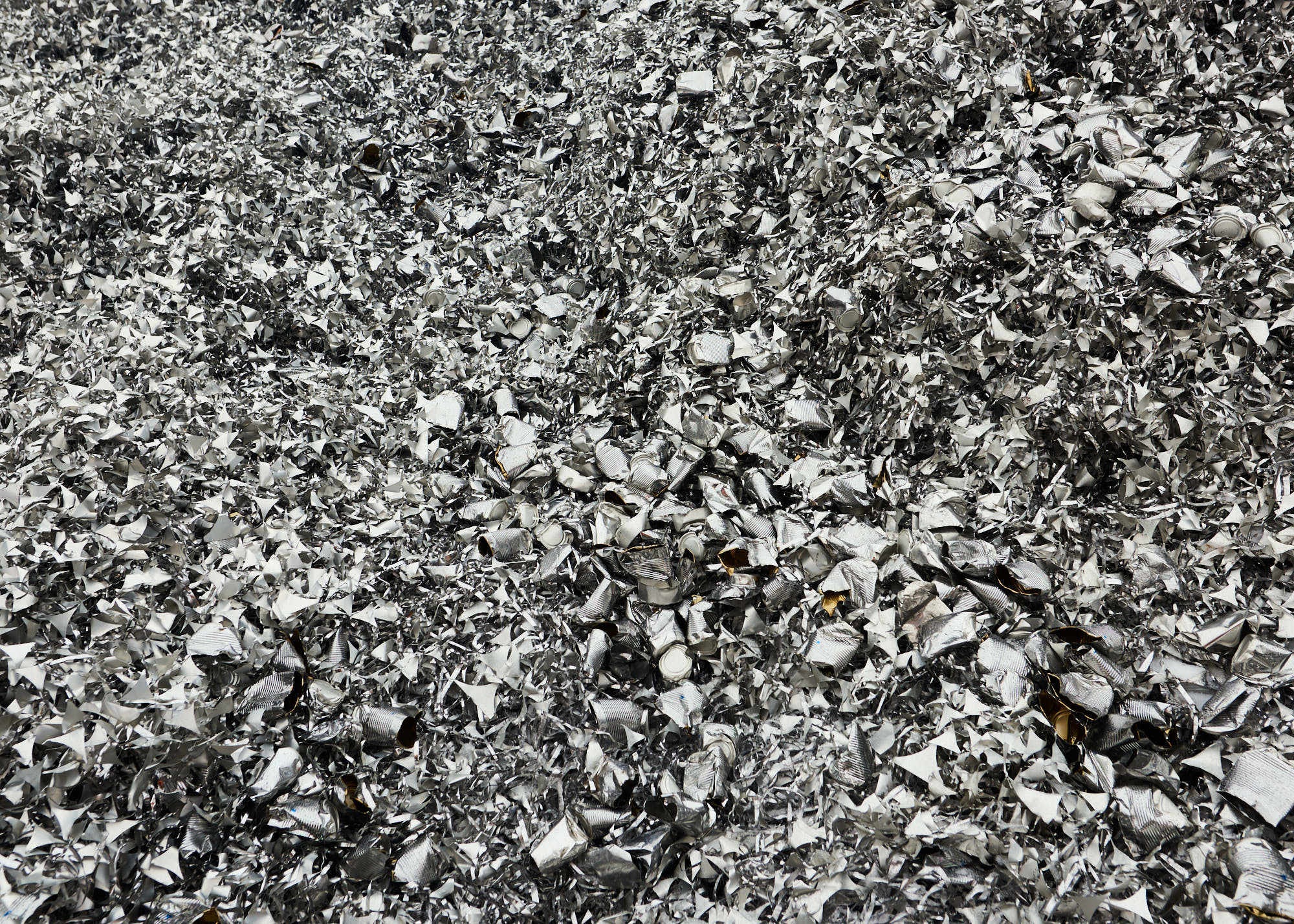 Close-up detail photograph of recycling materials for Toronto steel company
