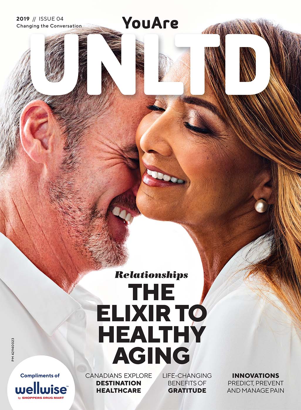 Toronto editorial magazine cover of couple for wellness magazine