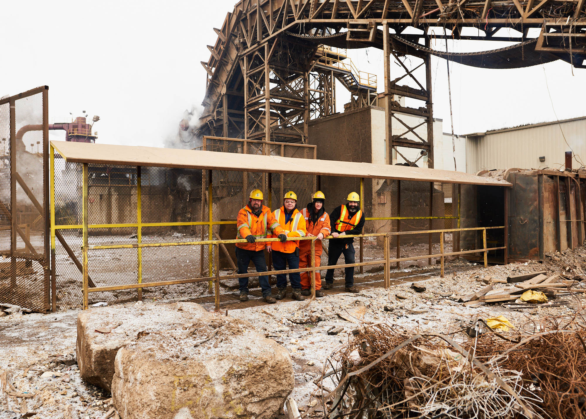 portrait-of-four-steel-workers