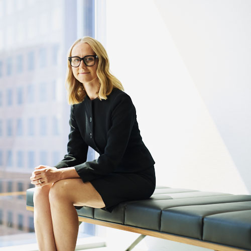 Office business portrait of young female lawyer