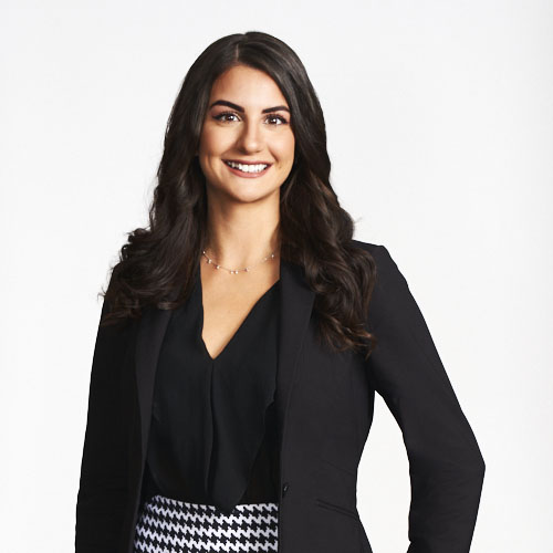Female business lawyer portrait on white studio background
